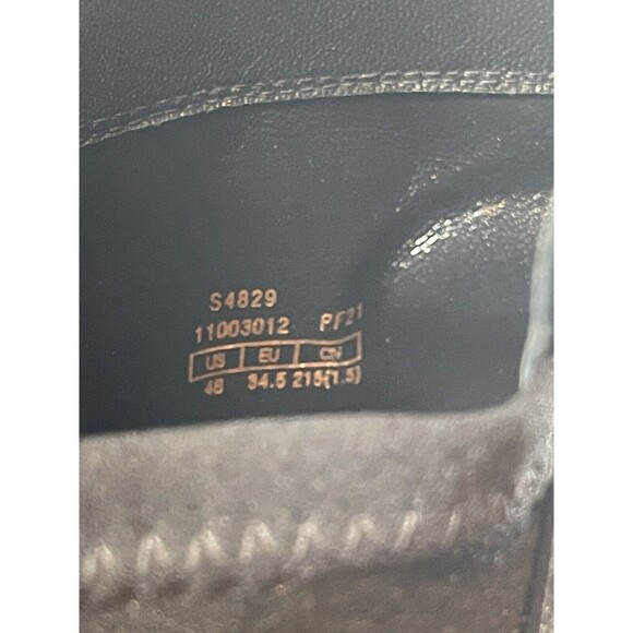 Stuart Weitzman Schizo Black Leather Over The Knee Boot Sz 4 New W/Out Tag - Picture 11 of 12